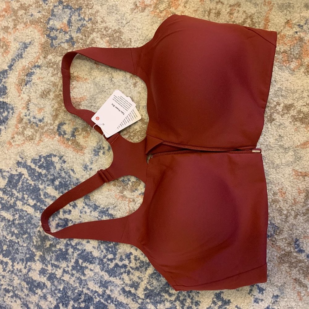 BNWT Lululemon Take Power Bra- Chianti - Sz 38D